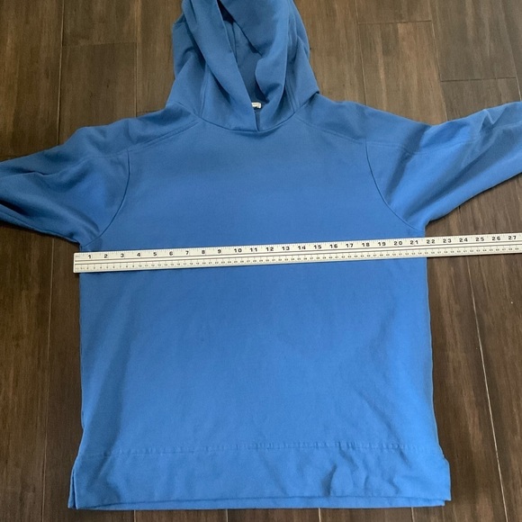 Peruvian Connection Avery Blue Long Sleeve Pullover Hoodie Size M - Picture 7 of 7